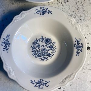 2 Dresden 7 1/4” Rimmed Cereal Bowls by Homer Laughlin